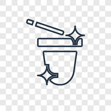 sihirbaz simgesi modaya uygun bir tasarım tarzı. sihirbaz simgesi üzerinde şeffaf arka plan izole. Sihirbaz vektör simgesi basit ve modern düz simgesi web sitesi, mobil, logo, app, UI. Sihirbaz simge vektör çizim, Eps10.