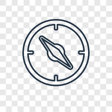 Pusula simgesini modaya uygun bir tasarım tarzı. Pusula simgesini şeffaf arka plan üzerinde izole. Pusula vektör simgesi basit ve modern düz simgesi web sitesi, mobil, logo, app, UI. simge vektör çizim, Eps10 pusula.