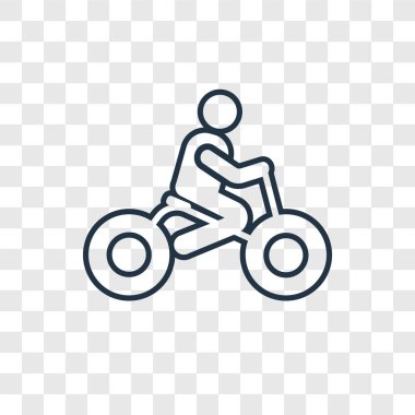 modaya uygun bir tasarım tarzı bisiklet simgesi. Bisiklet simgesi üzerinde şeffaf arka plan izole. Bisiklet vektör simgesi basit ve modern düz simgesi web sitesi, mobil, logo, app, UI. Bisiklet simge vektör çizim, Eps10.