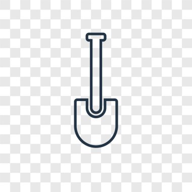 modaya uygun bir tasarım tarzı kürek simgesi. saydam arka plan üzerinde izole kürek simgesi. vektör simgesi basit ve modern düz simgesi web sitesi, mobil, logo, app, kürek UI. kürek simge vektör çizim, Eps10.