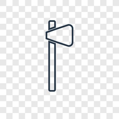 modaya uygun bir tasarım tarzı balta simgesi. saydam arka plan üzerinde izole balta simgesi. AX vektör simgesi basit ve modern düz simgesi web sitesi, mobil, logo, app, UI. AX simge vektör çizim, Eps10.