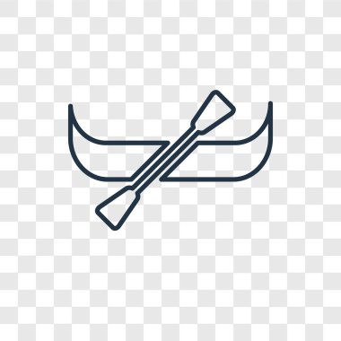 modaya uygun bir tasarım tarzı Kano simgesi. Kano simgesi üzerinde şeffaf arka plan izole. Kano vektör simgesi basit ve modern düz simgesi web sitesi, mobil, logo, app, UI. Kano simge vektör çizim, Eps10.