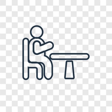 modaya uygun bir tasarım tarzı tablo simgesi. tablo simgesini şeffaf arka plan üzerinde izole. Tablo vektör simgesi basit ve modern düz simgesi web sitesi, mobil, logo, app, UI. tablo simge vektör çizim, Eps10.