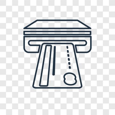 modaya uygun bir tasarım tarzı kartı simgesi. saydam arka plan üzerinde izole kart simgesi. kart vektör simgesi basit ve modern düz simgesi web sitesi, mobil, logo, app, UI. kart simge vektör çizim, Eps10.