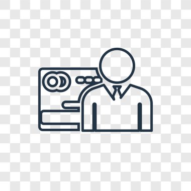 CIT kartı simgesine modaya uygun bir tasarım tarzı. CIT kartı simgesi üzerinde şeffaf arka plan izole. CIT kartı vektör simgesi basit ve modern düz simgesi web sitesi, mobil, logo, app, UI. CIT kartı simge vektör çizim, Eps10.