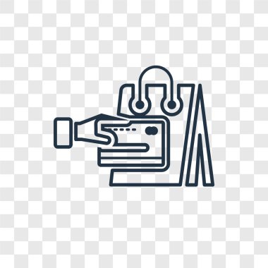 modaya uygun bir tasarım tarzı simgesi. saydam arka plan üzerinde izole simgesi. vektör simgesine basit ve modern düz sembolü için web sitesi, mobil, logo, app, UI. simge vektör çizim Eps10.