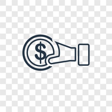 sikke simge modaya uygun bir tasarım tarzı. saydam arka plan üzerinde izole sikke simge. sikke vektör simgesi basit ve modern düz simgesi web sitesi, mobil, logo, app, UI. sikke simge vektör çizim, Eps10.