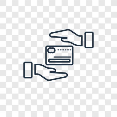 CIT kartı simgesine modaya uygun bir tasarım tarzı. CIT kartı simgesi üzerinde şeffaf arka plan izole. CIT kartı vektör simgesi basit ve modern düz simgesi web sitesi, mobil, logo, app, UI. CIT kartı simge vektör çizim, Eps10.