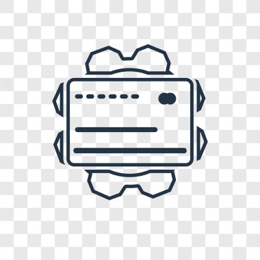CIT kartı simgesine modaya uygun bir tasarım tarzı. CIT kartı simgesi üzerinde şeffaf arka plan izole. CIT kartı vektör simgesi basit ve modern düz simgesi web sitesi, mobil, logo, app, UI. CIT kartı simge vektör çizim, Eps10.