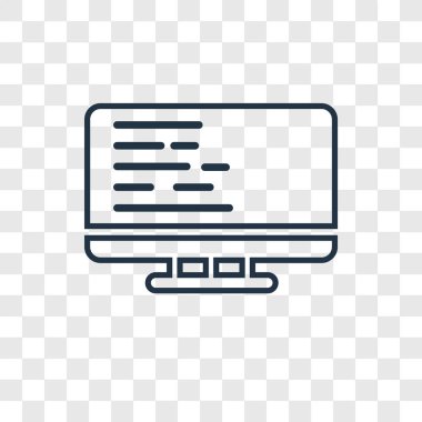 modaya uygun bir tasarım tarzı programcı simgesi. saydam arka plan üzerinde izole programcı simgesi. Programcı vektör simgesi basit ve modern düz simgesi web sitesi, mobil, logo, app, UI. Programcı simge vektör çizim, Eps10.