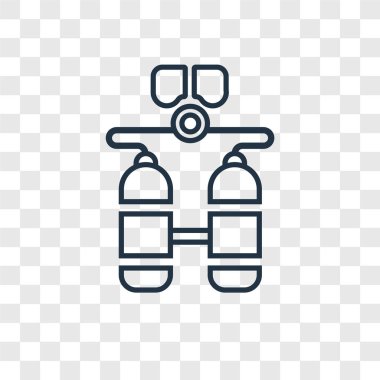 modaya uygun bir tasarım tarzı dalgıç simgesi. saydam arka plan üzerinde izole dalgıç simgesi. dalgıç vektör simgesi basit ve modern düz simgesi web sitesi, mobil, logo, app, UI. dalgıç simge vektör çizim, Eps10.