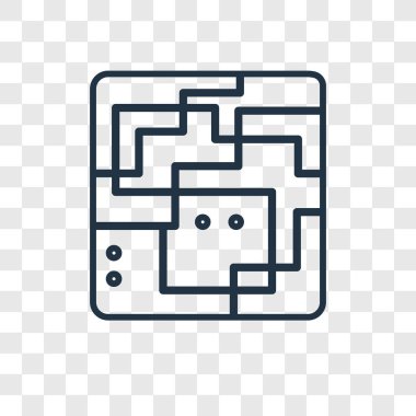 modaya uygun bir tasarım tarzı labirent simgesi. labirent simgesi üzerinde şeffaf arka plan izole. labirent vektör simgesi basit ve modern düz simgesi web sitesi, mobil, logo, app, UI. labirent simge vektör çizim, Eps10.