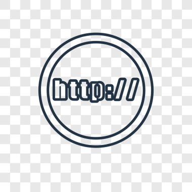 modaya uygun bir tasarım tarzı http simgesi. http simgesi üzerinde şeffaf arka plan izole. http vektör simgesi basit ve modern düz simgesi web sitesi, mobil, logo, app, UI. http simge vektör çizim, Eps10.