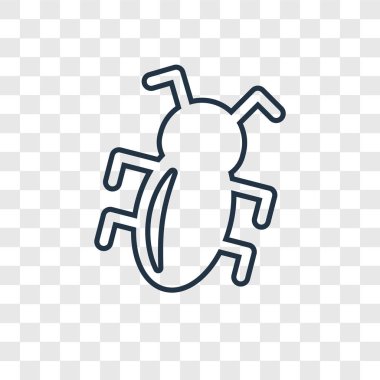 hata simgesi modaya uygun bir tasarım tarzı. hata simgesi üzerinde şeffaf arka plan izole. vektör simgesi basit hata ve modern düz UI uygulaması, web sitesi, mobil, logo, sembol. hata simge vektör çizim, Eps10.