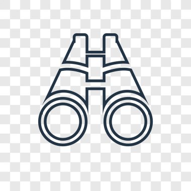modaya uygun bir tasarım tarzı büyük dürbün simgesi. büyük dürbün simgesini şeffaf arka plan üzerinde izole. büyük dürbün vektör simgesi basit ve modern düz simgesi web sitesi, mobil, logo, app, UI. büyük dürbün simge vektör çizim, Eps10.