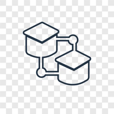 modaya uygun bir tasarım tarzı kolej simgesi. kolej simgesi üzerinde şeffaf arka plan izole. kolej vektör simgesi basit ve modern düz simgesi web sitesi, mobil, logo, app, UI. kolej simge vektör çizim, Eps10.