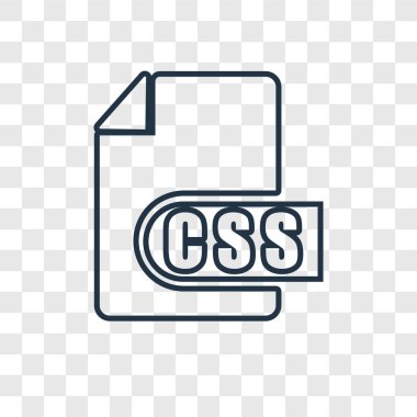 modaya uygun bir tasarım tarzı CSS simgesi. saydam arka plan üzerinde izole css simgesi. CSS simgesi basit vektör ve modern düz UI uygulaması, web sitesi, mobil, logo, sembol. CSS simge vektör çizim, Eps10.
