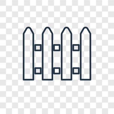 modaya uygun bir tasarım tarzı çit simgesi. saydam arka plan üzerinde izole çit simgesi. çit vektör simgesi basit ve modern düz simgesi web sitesi, mobil, logo, app, UI. çit simge vektör çizim, Eps10.