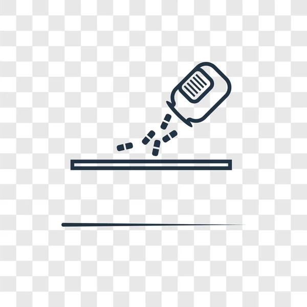 薬のトレンディなデザイン スタイルのアイコン 薬のアイコンが透明な背景に分離されました 薬ベクター アイコン シンプルとモダンなフラット Web サイト モバイル アプリの — ストックベクタ