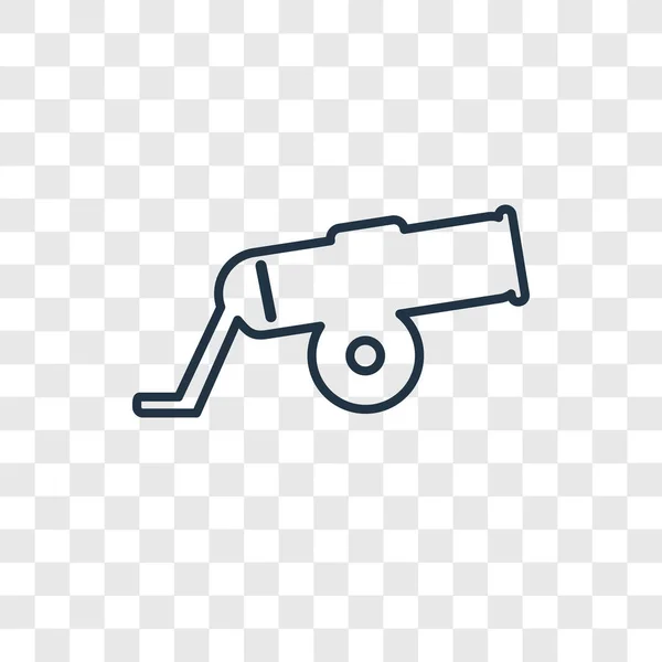 Иконка Пушки Модном Стиле Дизайна Иконка Пушки Изолирована Прозрачном Фоне — стоковый вектор
