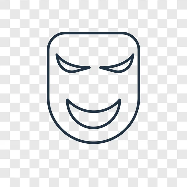 トレンディなデザイン スタイルのマスク アイコン マスクのアイコンが透明な背景に分離されました マスクの Web サイト アプリ ベクトル アイコン — ストックベクタ