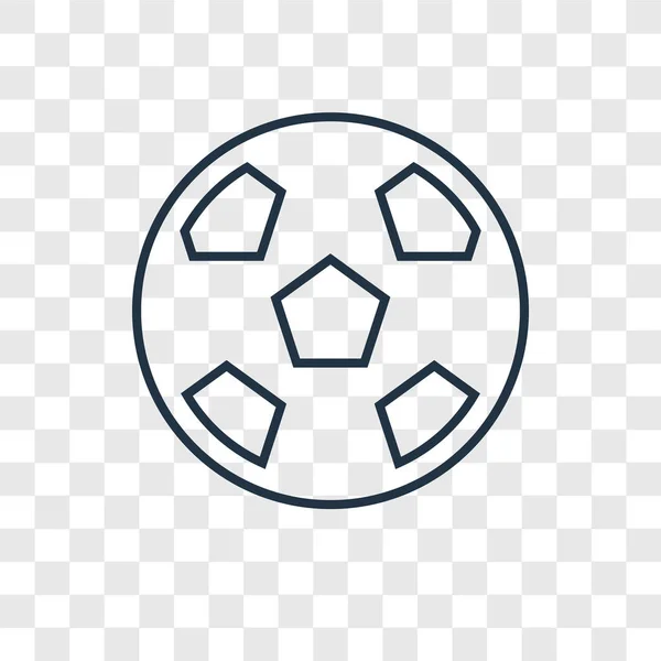 时尚设计风格的足球偶像 在透明背景上隔离的足球图标 足球矢量图标简单而现代的平面符号为网站 应用程序 足球图标向量例证 Eps10 — 图库矢量图片