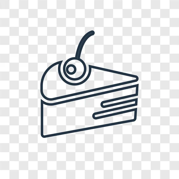 cake icon vector from tea and coffee collection. Thin line cake outline  icon vector illustration. Linear symbol for use on web and mobile apps,  logo, print media - Stock Image - Everypixel