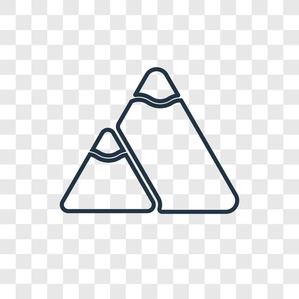 Icono Montaña Estilo Diseño Moda Icono Montaña Aislado Sobre Fondo — Archivo Imágenes Vectoriales