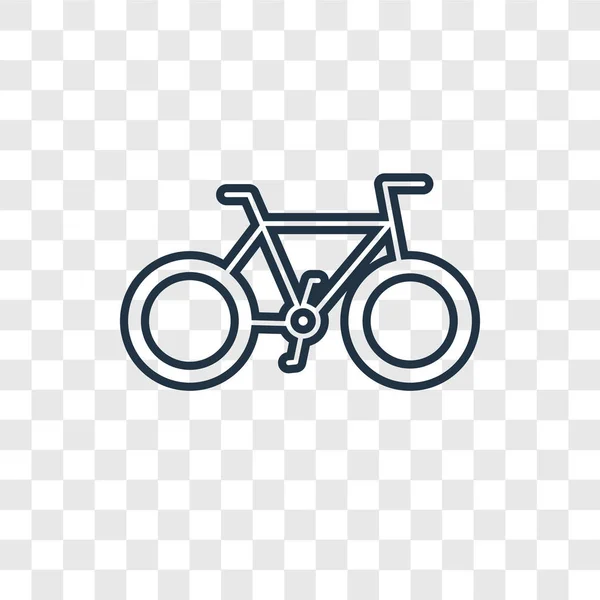 Fiets Pictogram Trendy Stijl Fiets Pictogram Geïsoleerd Transparante Achtergrond Fiets — Stockvector