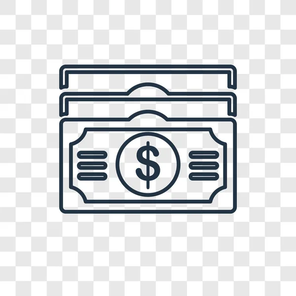Δολάριο Εικονίδιο Στην Μοντέρνα Στυλ Σχεδιασμού Δολάριο Εικονίδιο Απομονώνονται Διαφανές — Διανυσματικό Αρχείο