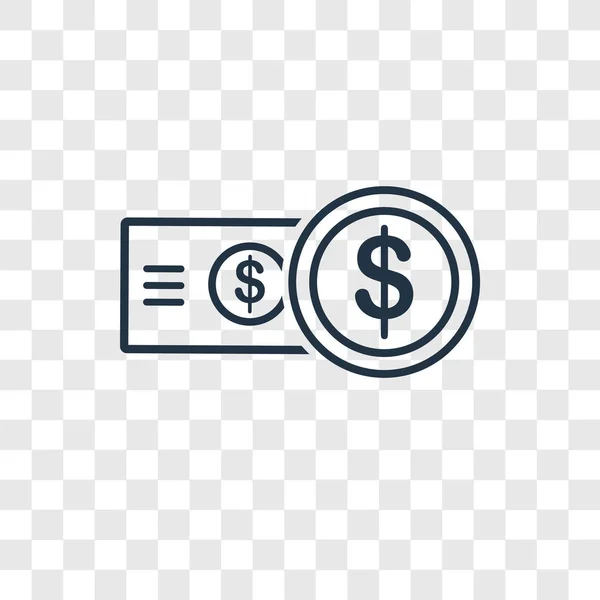 Icono Del Dinero Estilo Diseño Moda Icono Dinero Aislado Sobre — Vector de stock