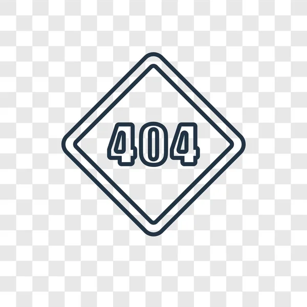 Error 404 Icon Trendy Design Style Error 404 Icon Isolated — Stock Vector