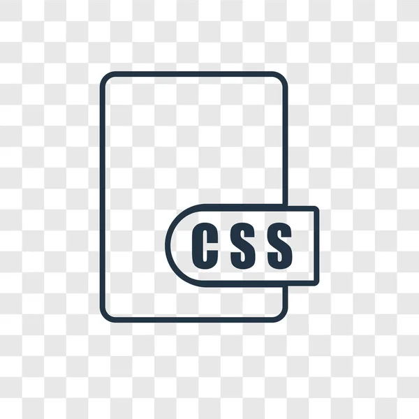 Icône Css Dans Style Design Tendance Icône Css Isolé Sur — Image vectorielle