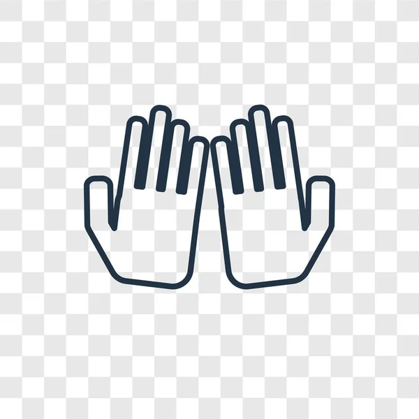 Dua Εικονίδιο Χεριών Στην Μοντέρνα Στυλ Σχεδιασμού Dua Εικονίδιο Χέρια — Διανυσματικό Αρχείο