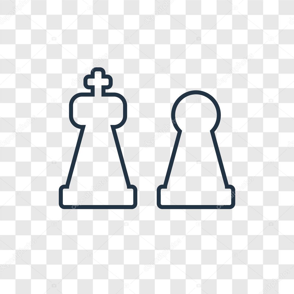 chess icon in trendy design style. chess icon isolated on transparent background. chess vector icon simple and modern flat symbol for web site, mobile, logo, app, UI. chess icon vector illustration, EPS10.