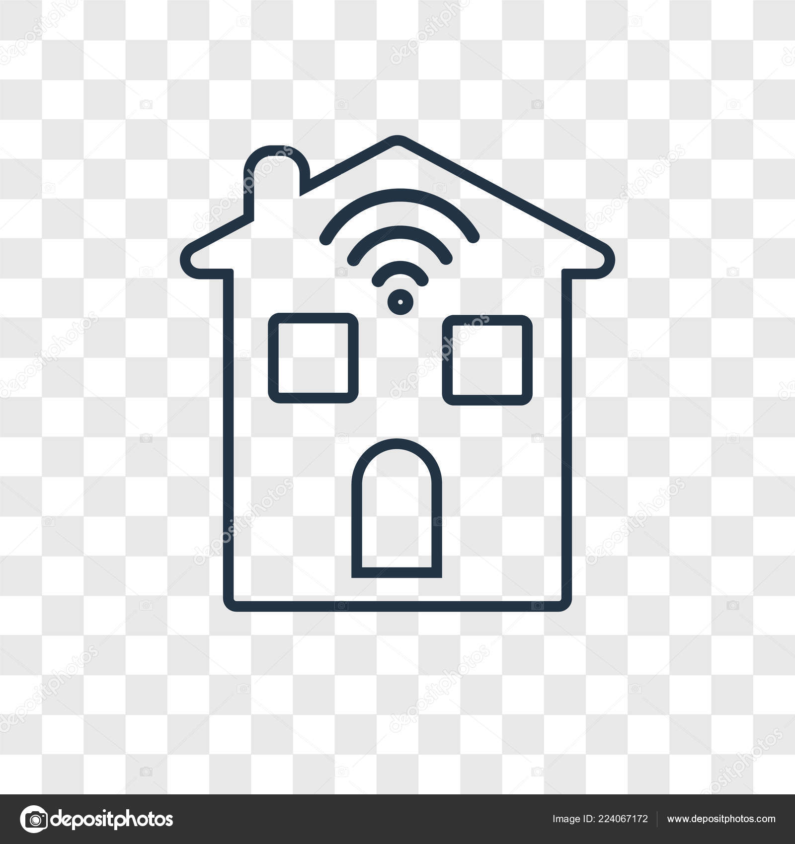 Smart Home Icon Trendy Design Style Smart Home Icon Isolated Stock Vector C Topvectorstock
