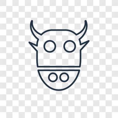 Sac inek simgesi modaya uygun bir tasarım tarzı. sac inek simgesi üzerinde şeffaf arka plan izole. Sac inek vektör simgesi basit ve modern düz simgesi web sitesi, mobil, logo, app, UI. Sac inek simge vektör çizim, Eps10.