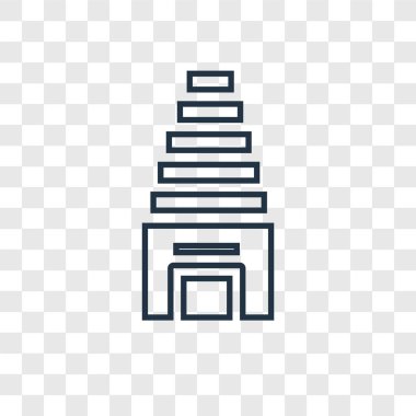 modaya uygun bir tasarım tarzı Tapınağı kutsal kişilerin resmi. saydam arka plan üzerinde izole Tapınağı simgesi. Tapınak vektör simgesi basit ve modern düz simgesi web sitesi, mobil, logo, app, UI. Tapınak simge vektör çizim, Eps10.