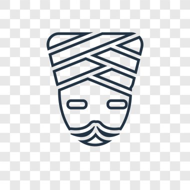 modaya uygun bir tasarım tarzı simge. saydam arka plan üzerinde izole simge. Hindu vektör simgesi basit ve modern düz simgesi web sitesi, mobil, logo, app, UI. simge vektör çizim, Eps10.