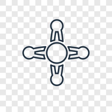 modaya uygun bir tasarım tarzı atom simgesi. atom simgesi üzerinde şeffaf arka plan izole. Atom vektör simgesi basit ve modern düz simgesi web sitesi, mobil, logo, app, UI. Atom simge vektör çizim, Eps10.