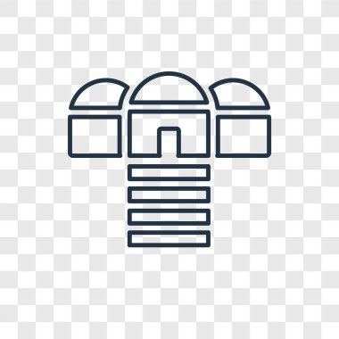 modaya uygun bir tasarım tarzı Tapınağı kutsal kişilerin resmi. saydam arka plan üzerinde izole Tapınağı simgesi. Tapınak vektör simgesi basit ve modern düz simgesi web sitesi, mobil, logo, app, UI. Tapınak simge vektör çizim, Eps10.