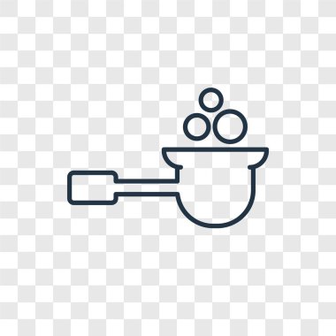 modaya uygun bir tasarım tarzı kaşık simgesi. saydam arka plan üzerinde izole kaşık simgesi. kaşık vektör simgesi basit ve modern düz simgesi web sitesi, mobil, logo, app, UI. kaşık simge vektör çizim, Eps10.