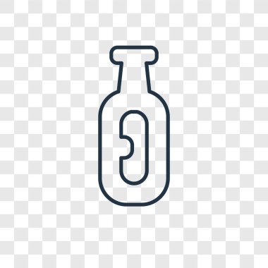 modaya uygun bir tasarım tarzı şişesi simgesi. saydam arka plan üzerinde izole şişesi simgesi. şişesi vektör simgesi basit ve modern düz simgesi web sitesi, mobil, logo, app, UI. şişesi simge vektör çizim, Eps10.