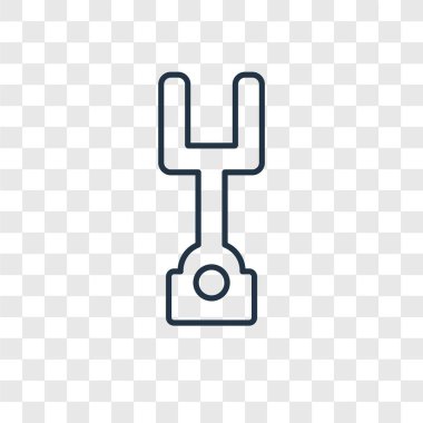 modaya uygun bir tasarım tarzı ses çatal simgesi. saydam arka plan üzerinde izole ses çatal simgesi. ses çatal vektör simgesi basit ve modern düz simgesi web sitesi, mobil, logo, app, UI. ses çatal simge vektör çizim, Eps10.