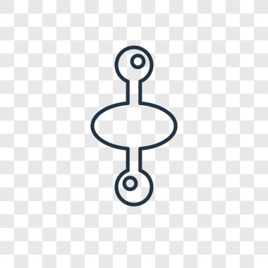 modaya uygun bir tasarım tarzı atom simgesi. atom simgesi üzerinde şeffaf arka plan izole. Atom vektör simgesi basit ve modern düz simgesi web sitesi, mobil, logo, app, UI. Atom simge vektör çizim, Eps10.