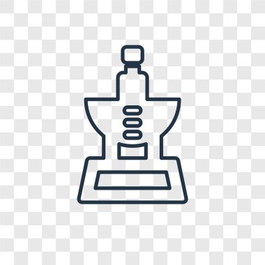 modaya uygun bir tasarım tarzı ölçek simgesi. ölçek simgesi üzerinde şeffaf arka plan izole. ölçek vektör simgesi basit ve modern düz simgesi web sitesi, mobil, logo, app, UI. ölçek simge vektör çizim, Eps10.