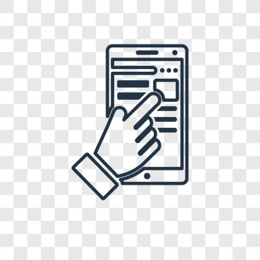 modaya uygun bir tasarım tarzı Smartphone simgesi. saydam arka plan üzerinde izole smartphone simgesi. akıllı telefon vektör simgesi basit ve modern düz simgesi web sitesi, mobil, logo, app, UI. Smartphone simge vektör çizim, Eps10.