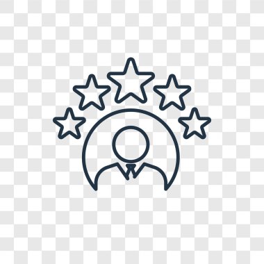 modaya uygun bir tasarım tarzı puanı simgesi. saydam arka plan üzerinde izole Derecelendirme simgesi. vektör simgesi basit ve modern düz simgesi web sitesi, mobil, logo, app, değerlendirme UI. simge vektör çizim, Eps10 puan.