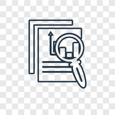 modaya uygun bir tasarım tarzı Analytics simgesi. analytics simgesi üzerinde şeffaf arka plan izole. Analytics simgesi basit vektör ve modern düz UI uygulaması, web sitesi, mobil, logo, sembol. Analytics simge vektör çizim, Eps10.