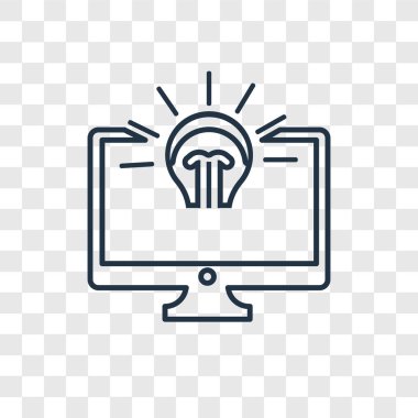 modaya uygun bir tasarım tarzı fikir simgesi. saydam arka plan üzerinde izole fikir simgesi. fikir vektör simgesi basit ve modern düz simgesi web sitesi, mobil, logo, app, UI. fikir simge vektör çizim, Eps10.